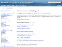 Tablet Screenshot of kmu-aargau.ch